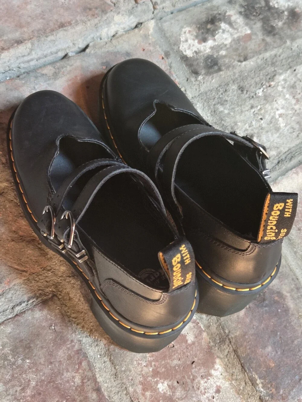 Dr. Martens Eviee Leather Heeled Shoes - Picture 10 of 12
